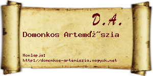 Domonkos Artemíszia névjegykártya